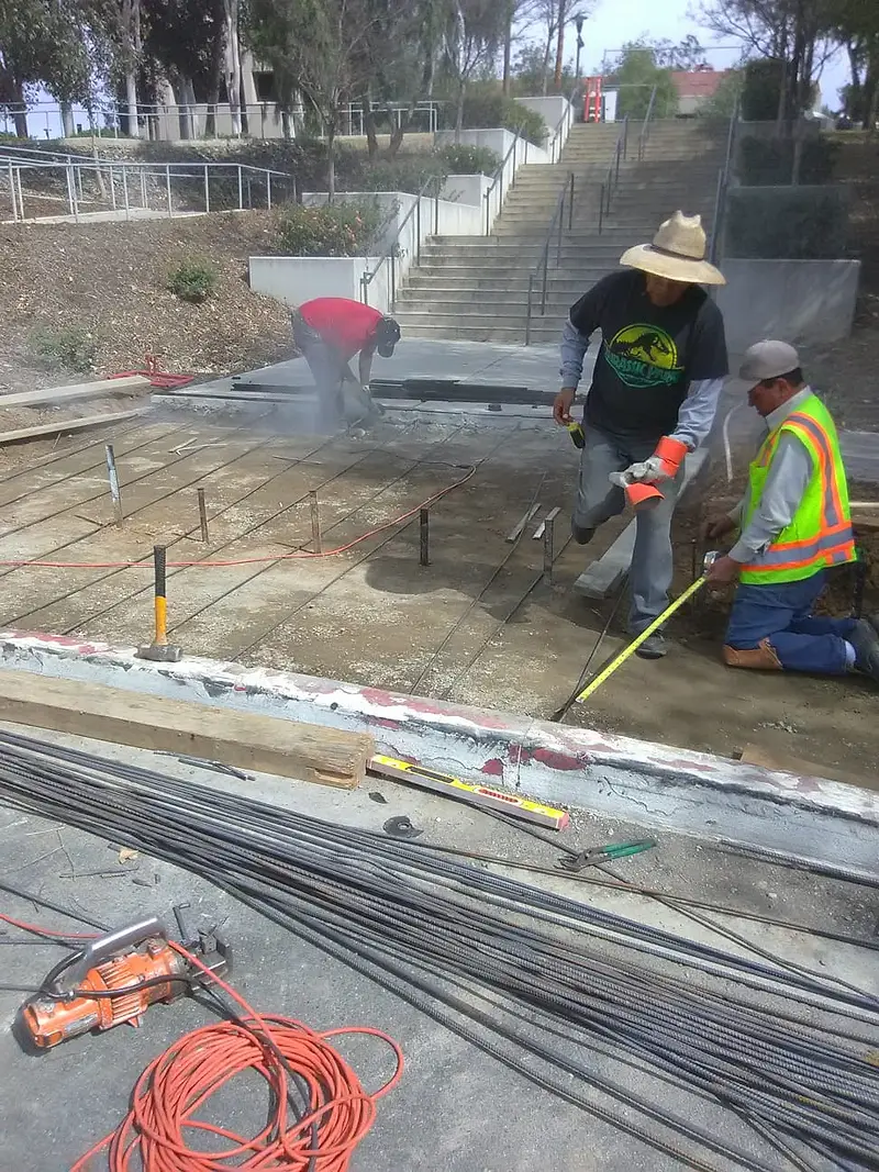norco college concrete — project photograph by Kal Best Contractor